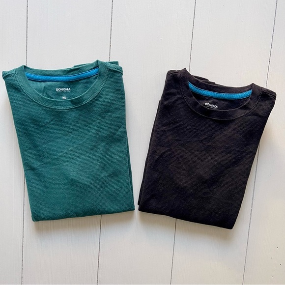 SONOMA Goods For Life | Boys Medium Thermal Long Sleeve Shirts in Green & Black - Picture 6 of 7